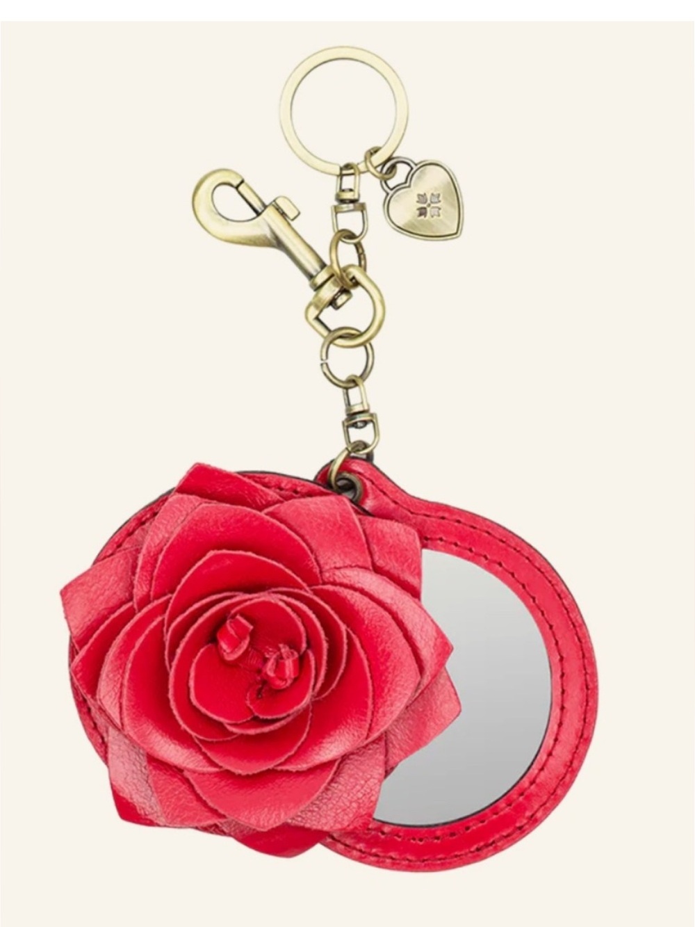 Patricia Nash Parisian Rose mirror bag charm NWT - Picture 3 of 10